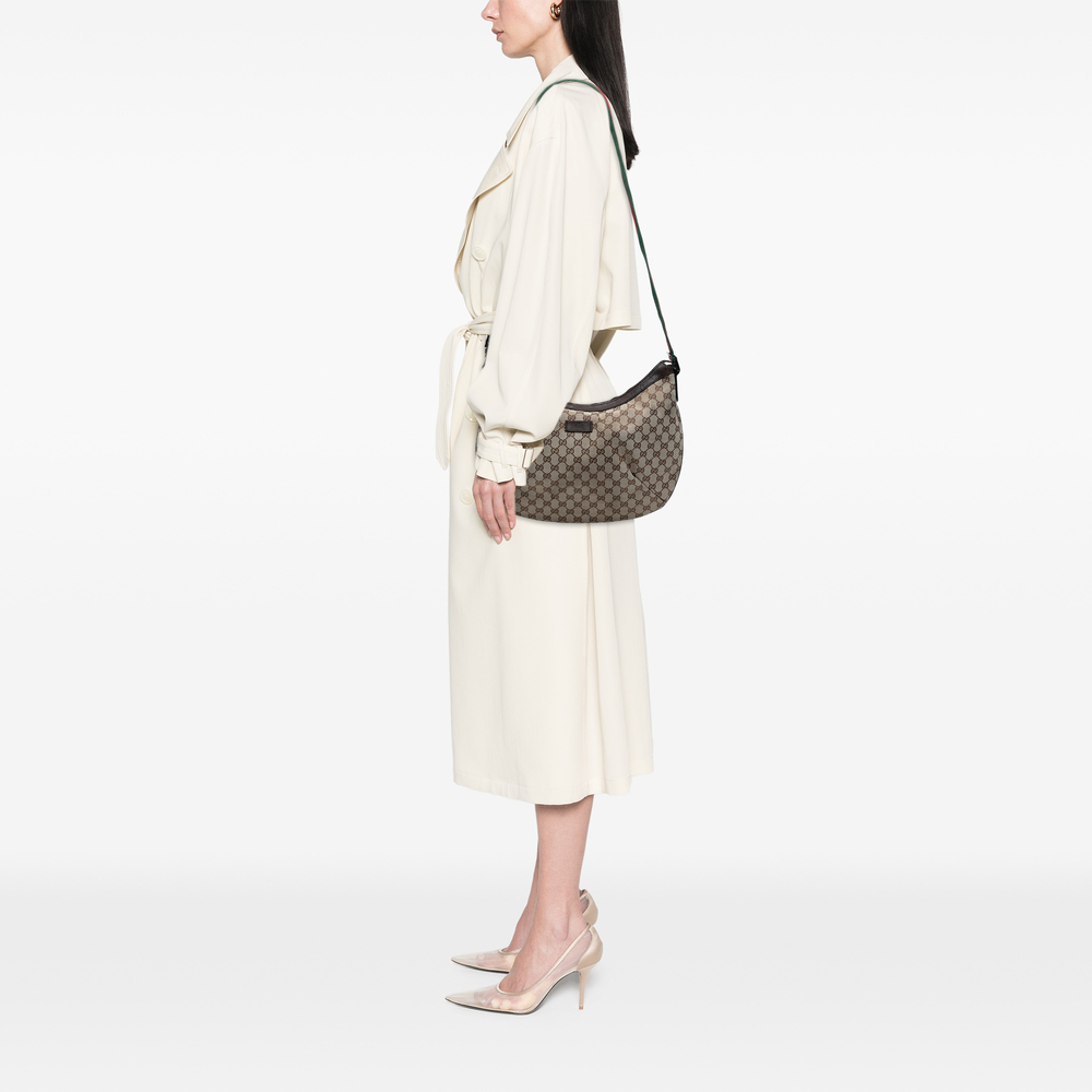 Pre-Loved Gucci GG Canvas Web Half Moon Crossbody - Picture 7 of 7
